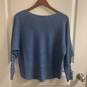 Blue/silver sweater